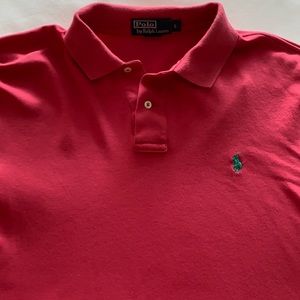 Ralph Lauren Coral/Red Polo Sz L